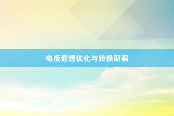 电板遐想优化与转换期骗